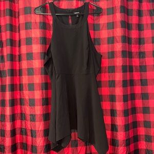 Torrid Black Babydoll Chablis Goddess High Neck Tunic Tank Top, Size 2